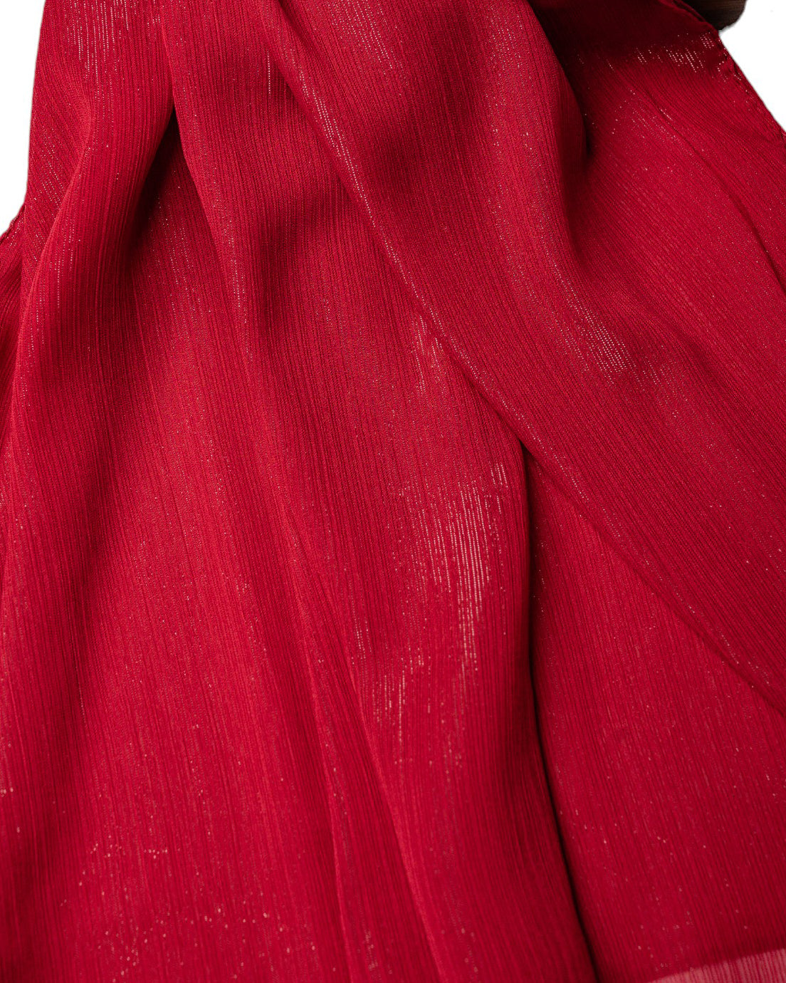 Crinkle Chiffon Hijab Blood Red