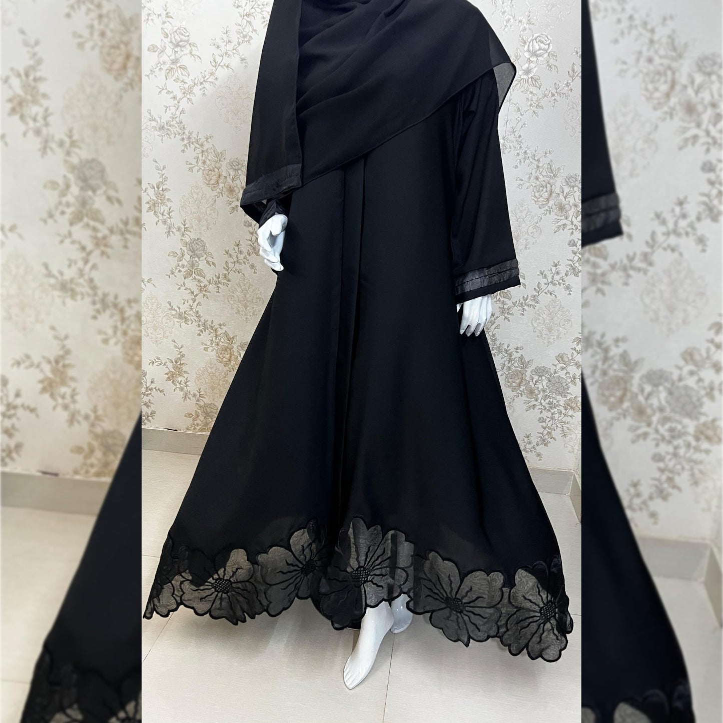 Black Celestial Abaya