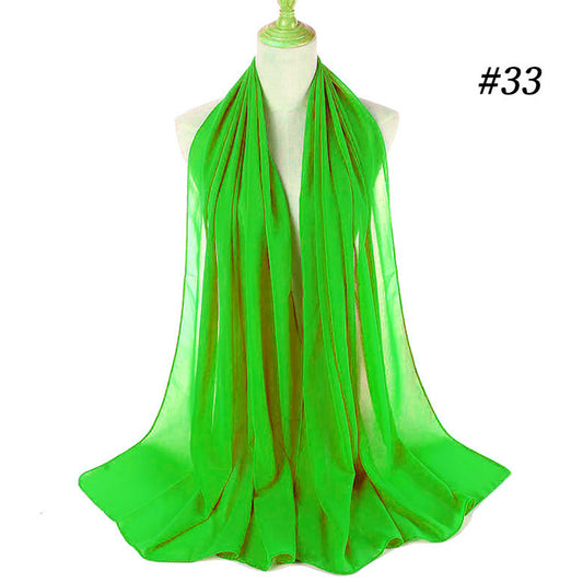 Georgette Scarf Lime Green