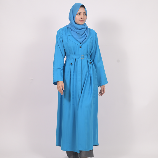 Casual Wear Burka Coat Blue