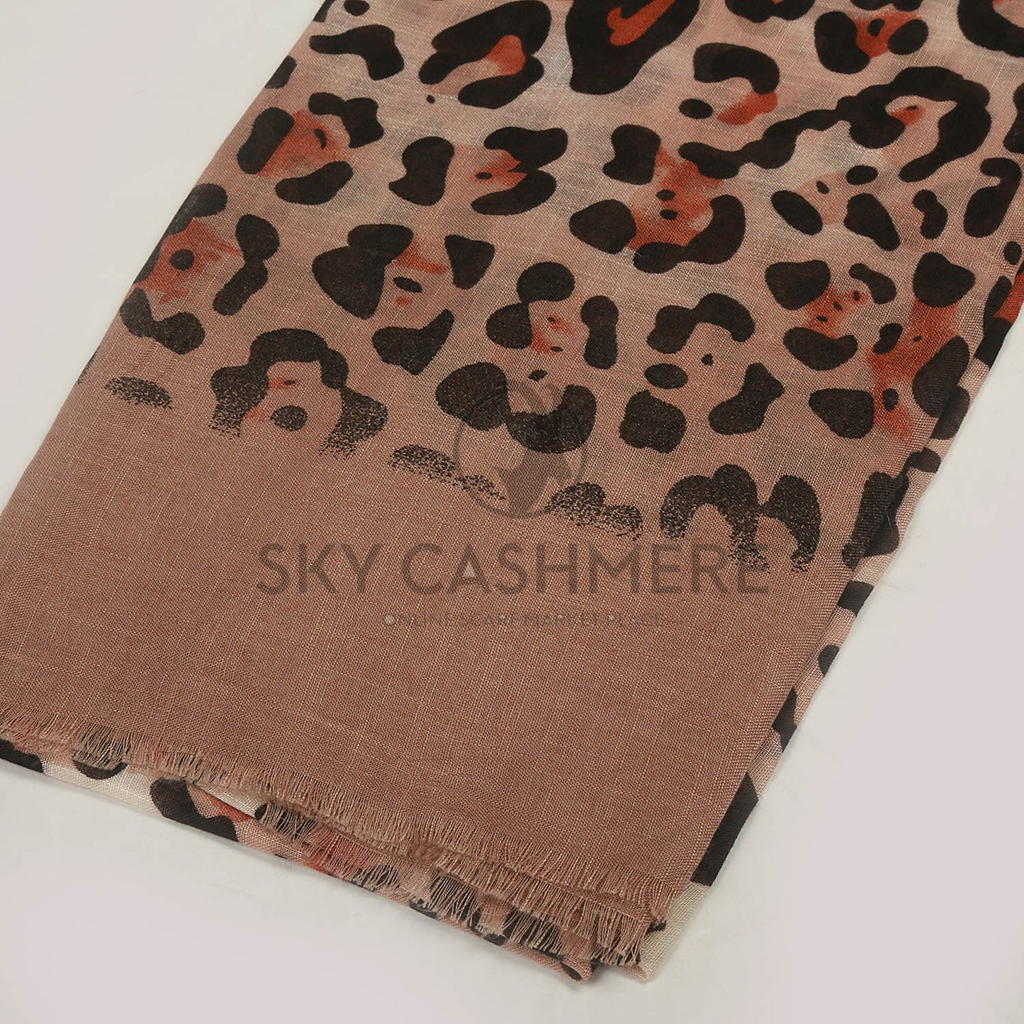Turkish Lawn Self Texture with Tiger Print Soft & smooth Fabric - Ferra